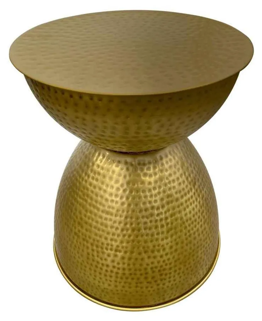 Table basse métal doré finition brossée structure légère et robuste - 6