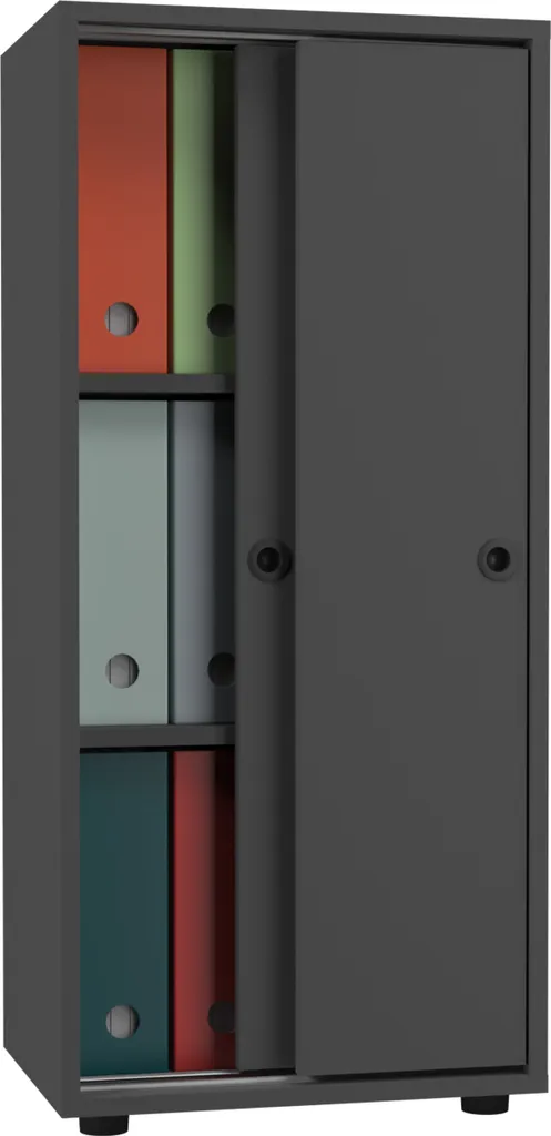 Mobiletto Antracite Ulas 109x49x38 cm | Struttura Rinforzata