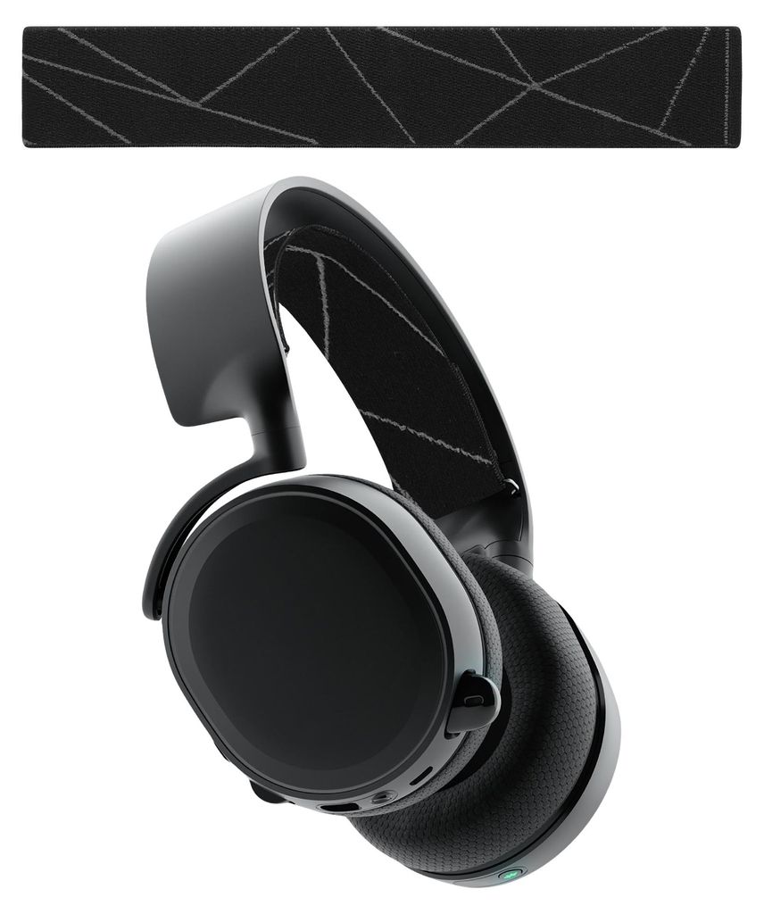 kwmobile Ersatz Bügelpolster kompatibel mit SteelSeries Arctis 3 / Arctis 5 Kopfbügel - Kopfbügelpolster aus Nylon - Kopfhörer Ersatz Bügel mit