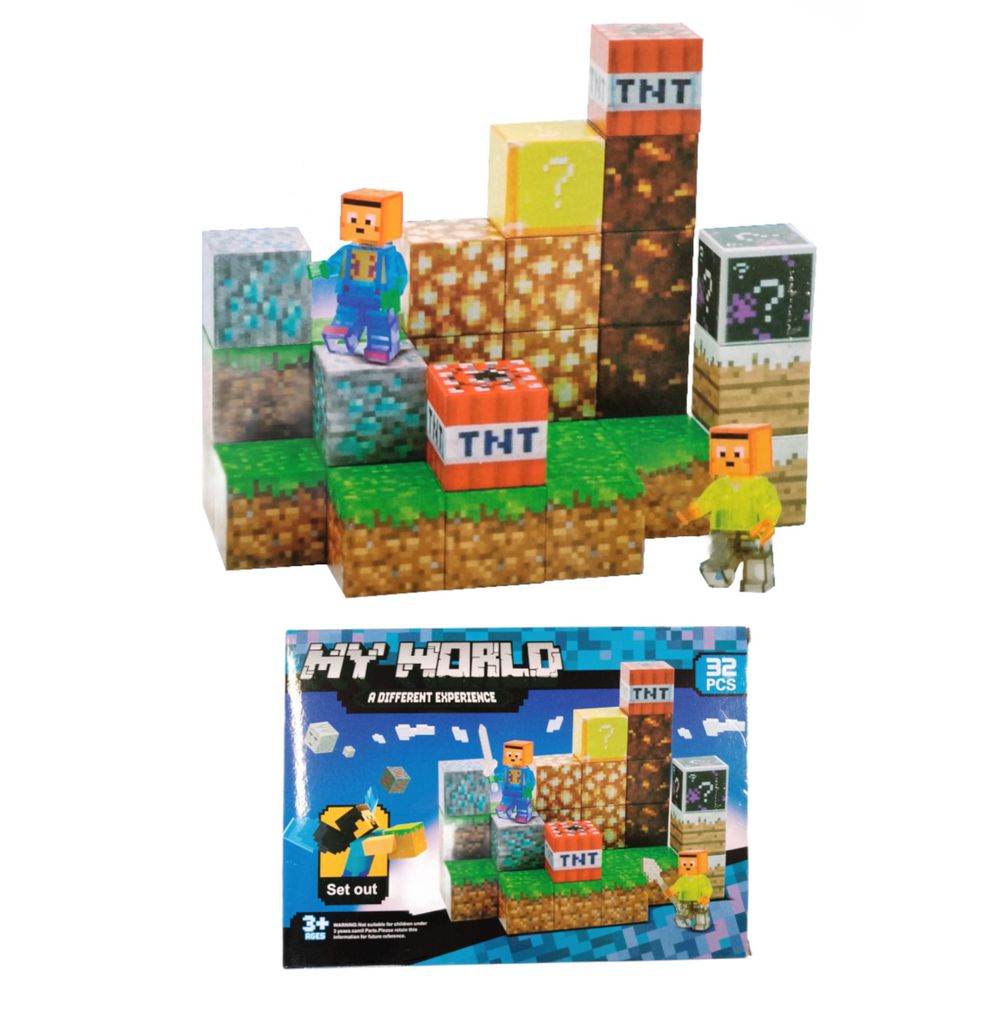 Set di costruzione magnetico Minecraft TNT Creative World, Immagine del prodotto 