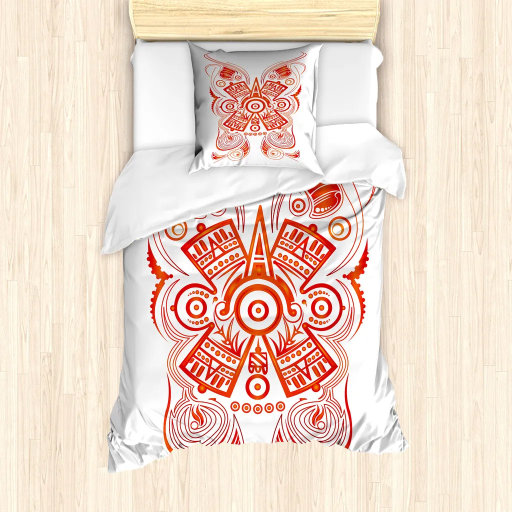 Set Letto Anallergico ABAKUHAUS 135x200 | Motivi Etnici Maya Aztec