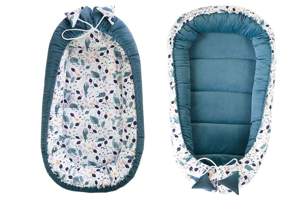 Cocon Bébé Réversible 2 Faces Velvet avec Couverture et Oreiller Épicéa - 2