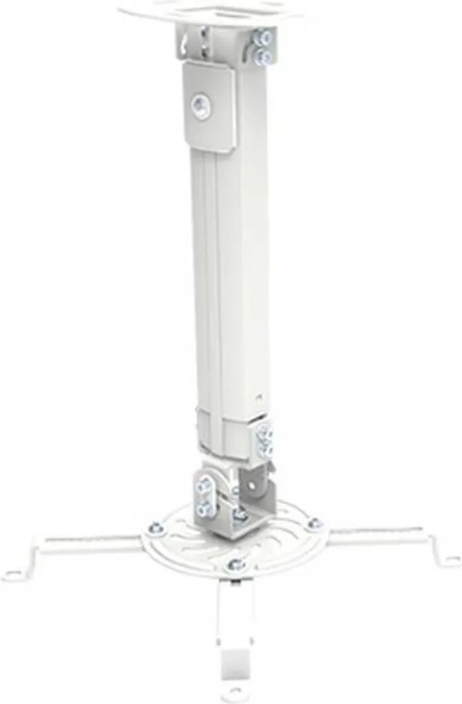 Fixation Plafond Projecteur Extensible 38-58cm avec Gestion des Câbles