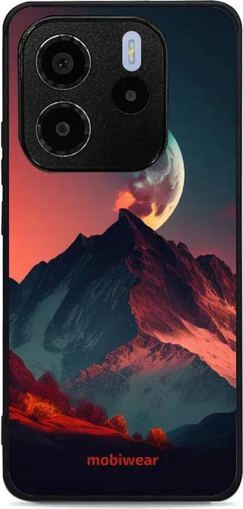 Handyhülle für Xiaomi Redmi Note 14 4G, Mobiwear Glossy Case, Gebirgsdämmerung