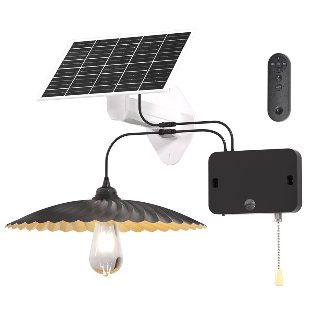 Solarlampen für Außen Innen,Solar Hängende Lampe mit Bewegungsmelder,IP65 wasserdichte,mit Zugschalter,Für Garten,Hühnerstall,Pavillon und Sch...