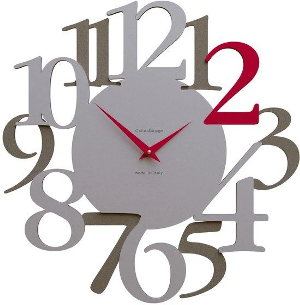 Horloge murale silencieuse 42 cm en aluminium pour une lecture facile