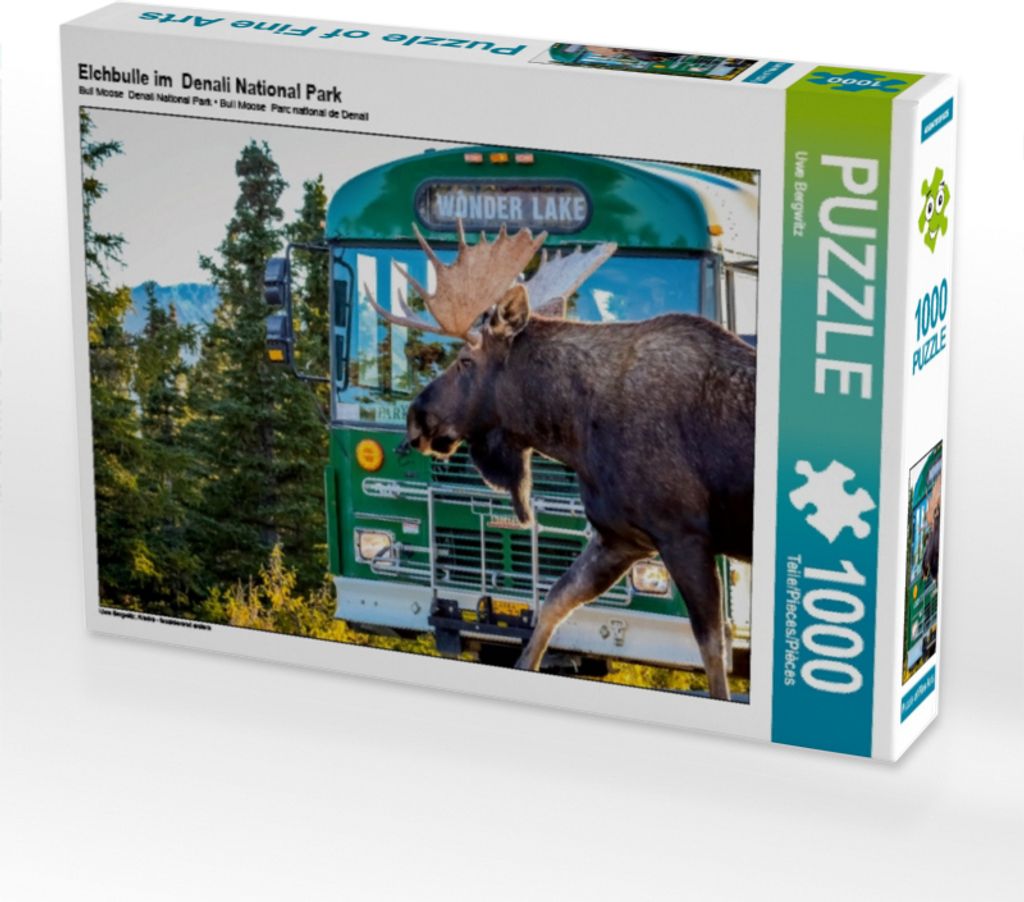 Calvendo Elchbulle im Denali National Park 1000 Teile Puzzle quer 640x480mm, Bergwitz Uwe; 7398828