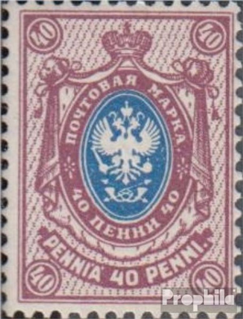 Briefmarken Finnland 1911 Mi 65A postfrisch Wappen