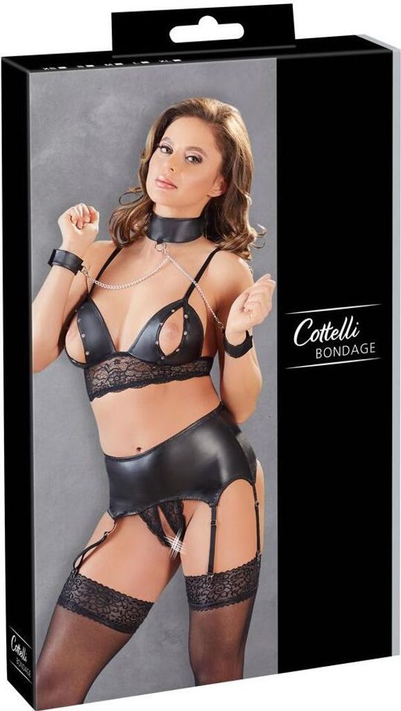 Set met korset en suspenders voor bondage Productafbeelding 