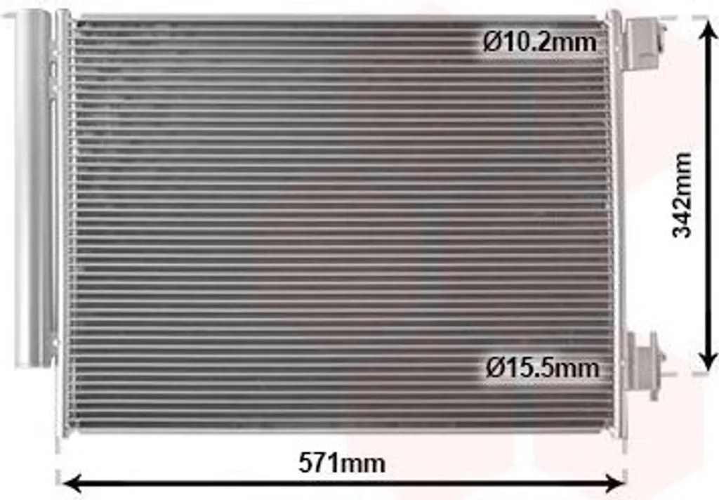 Condenseur de climatisation VAN WEZEL 15005700 pour RENAULT Clio V BF