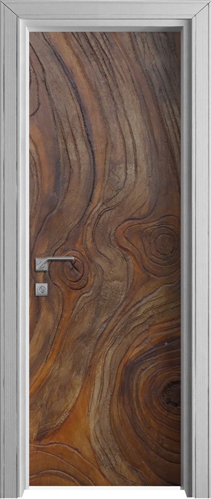 Tür Selbstklebende 70x210 cm Türfolie Türtapete Klebefolie - Dunkle Holz