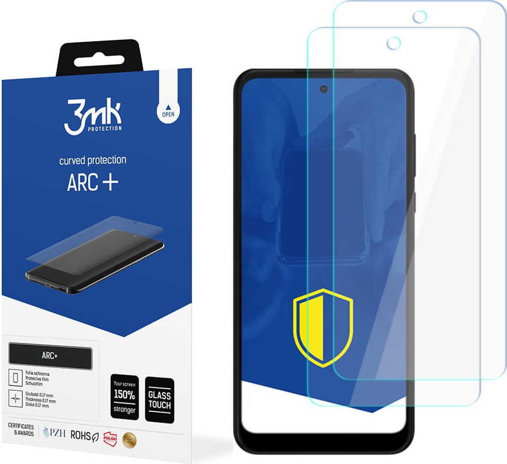 3mk Display Schutzfolie ARC+ für Motorola Moto G Power 2022 0,17mm Self-Heal (2 Stück)