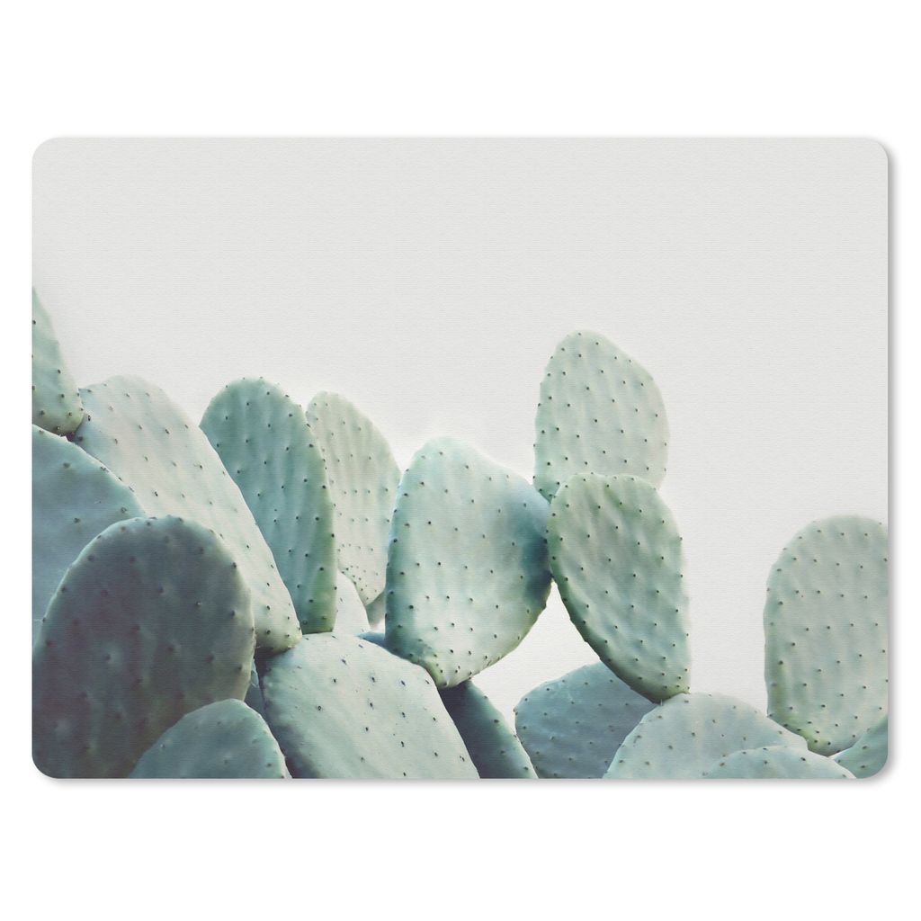 MuchoWow Mauspad Mousepad Kaktus - Grün - Pflanze - Natur 23x19 cm - Mousepads - Maus Mat - Pad - Mausunterlage - Schreibtischunterlage - Mauspad