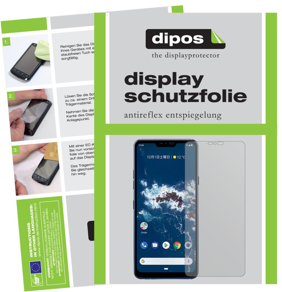 2x Schutzfolie für LG X5 Android One matt Displayschutzfolie Display Schutz