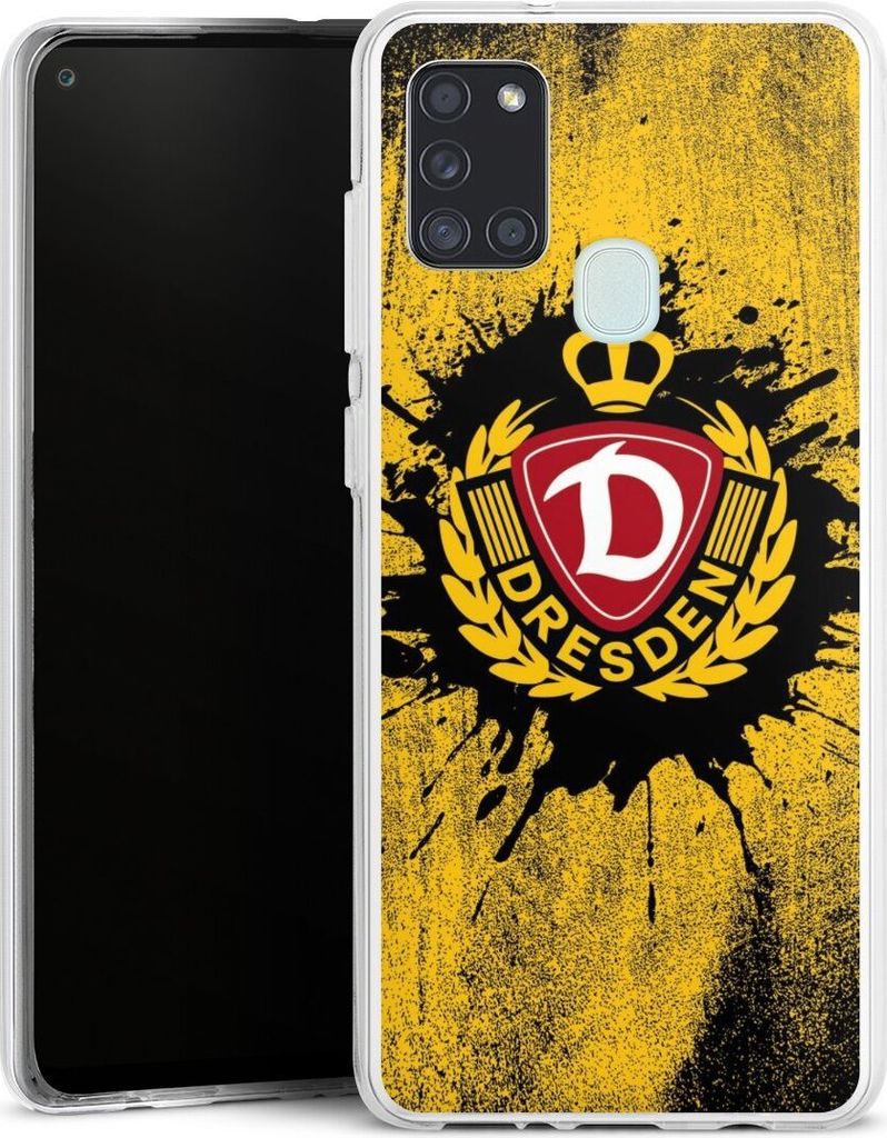 DeinDesign Handyhülle für Samsung Galaxy A21s Silikon Hülle Case Smartphone Schutzhülle Fußball Offizielles Lizenzprodukt SG Dynamo Dresden