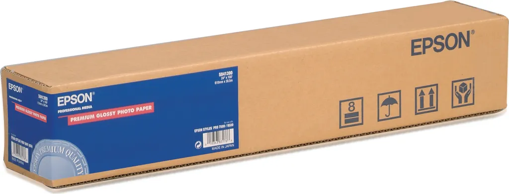 Papier Epson S041390 Premium Glossy 166g - Rouleau 61 cm brillant