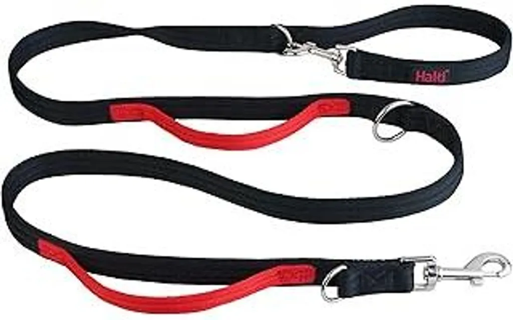 Guinzaglio HALTI Control Nero 2 Metri | Morbido Neoprene per Cani