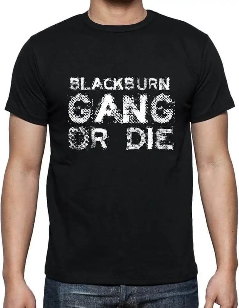 Herren Grafik T-Shirt Blackburn-Familienbande – Blackburn Family Gang – Öko-Verantwortlich Vintage Jahrgang Kurzarm Lustige Druck Geburtstag G...