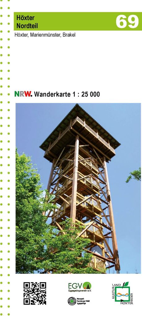 Höxter Nordteil Blatt 69 NRW Wanderkarte