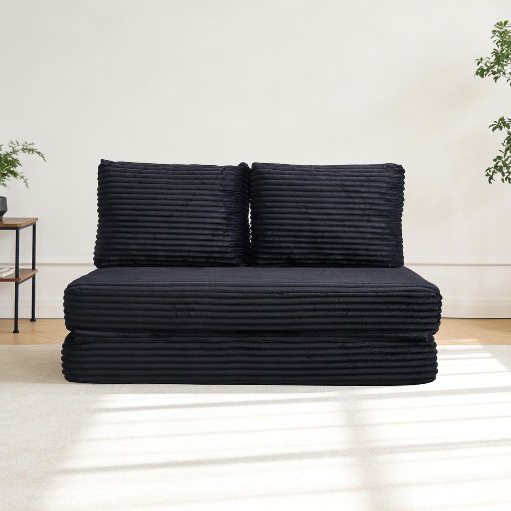 okwish kompakte Zweisitzer mit Rückenlehne Wohnzimmersofa Schlafsofa Loungesofa Keine zusätzliche Montage erforderlich Geeignet für Wohnzimmer o...