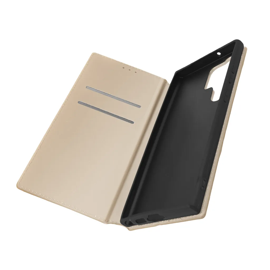 Look Gold per Samsung Galaxy S23 Ultra | Cover Ecopelle Classic