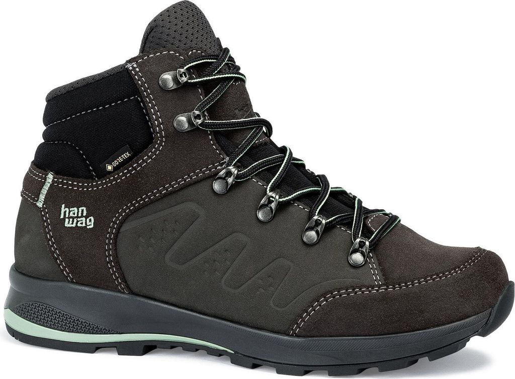Hanwag Damen Torsby GTX Wanderstiefel asphalt/mint 37.5 Produktbild 