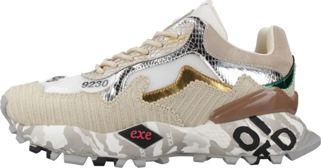 Chaussures Sport Femme Beige Exé 134 - Idéales pour Marche et Loisirs - 2