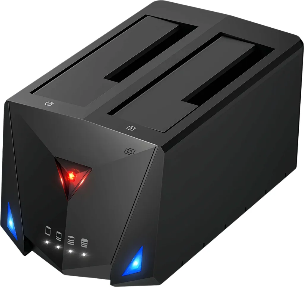 Station de chargement PS5 et support manettes avec effets lumineux RGB