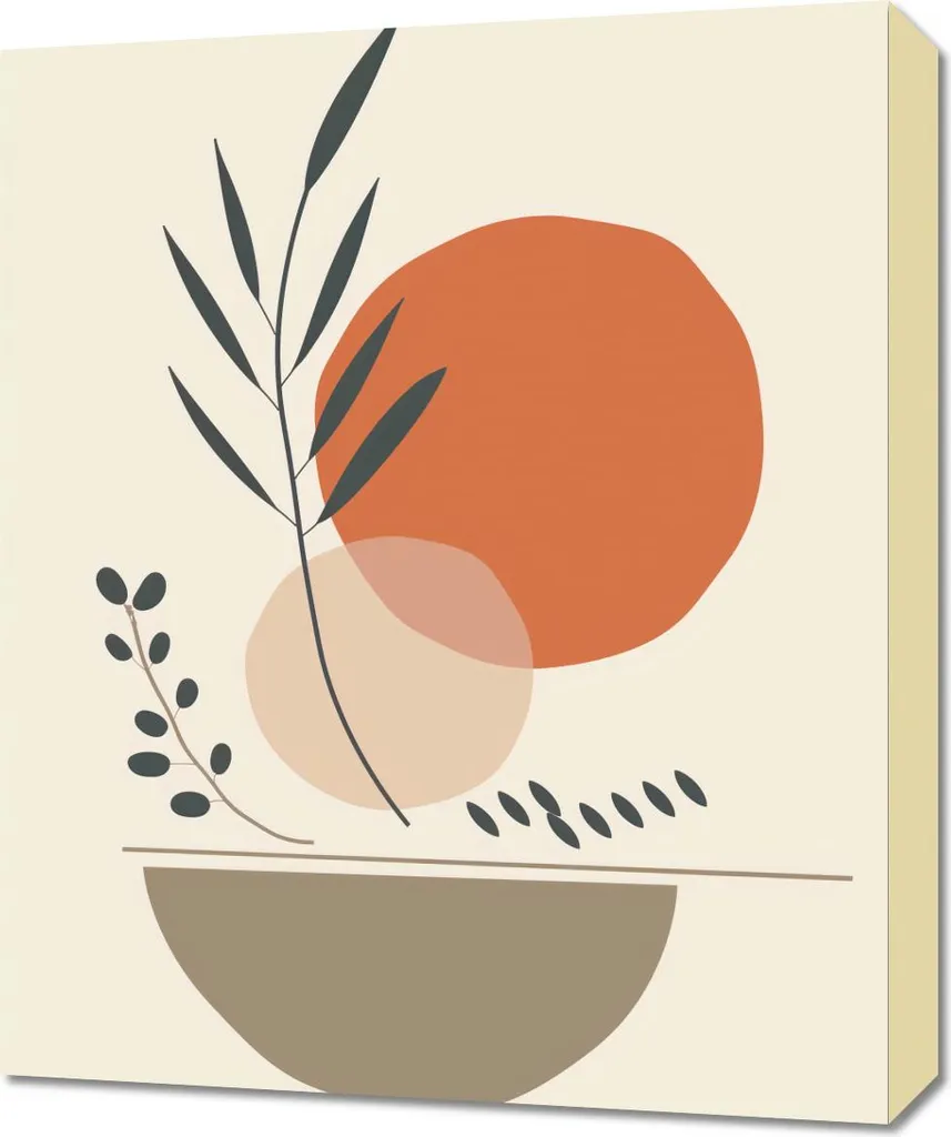 Tableau Mural Terre et plantes 50 x 60 cm - Affiche Déco Naturelle
