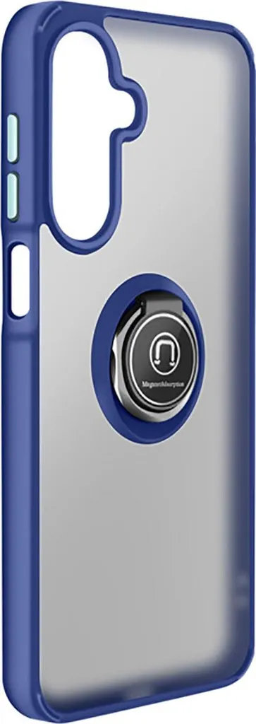 Avizar, Cover Galaxy A17 Anello Supporto Magnete Funzione Stand, Blu