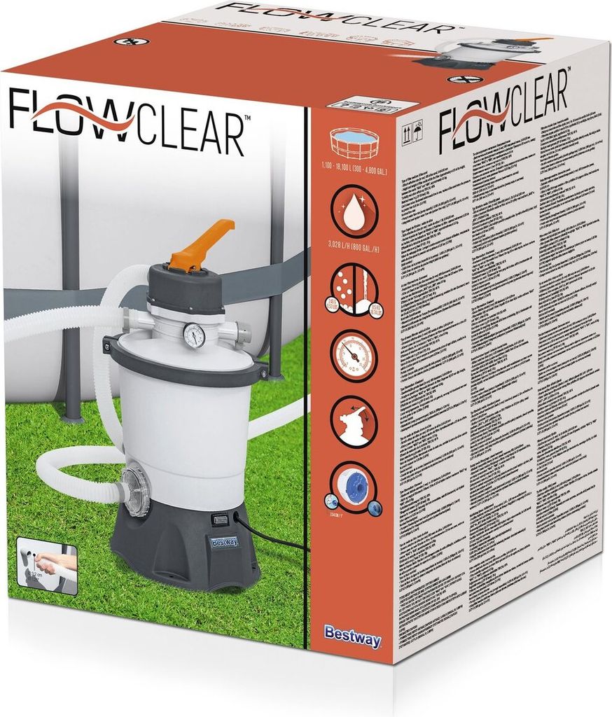 Bestway 58515 Sandfilterpumpe 3,028 L für Flowclear Pools Produktbild 12