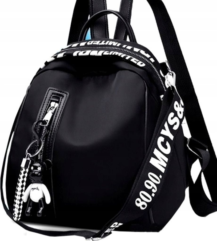 Damen Rucksack - Elegant - Wasserdicht - Retro-Design - Verstellbare Trageoptionen - Schwarz