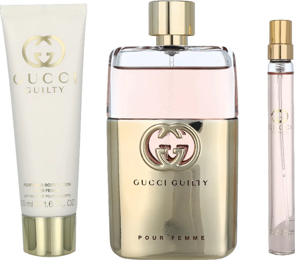 Gucci Guilty EdP parfum longue tenue en set trois pièces pour femme