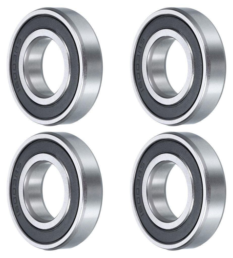 4 Stš¹ck 16003-2RS Rillenkugellager, 17mm x 35mm x 8mm aus hochwertigem Chromstahl Z0 mit doppelter Gummiversiegelung (ABEC1)