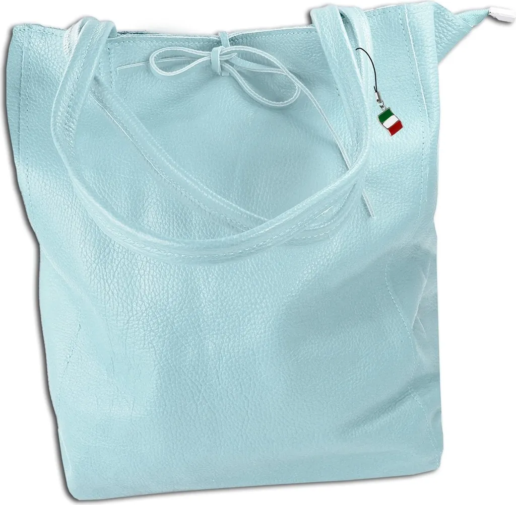 Sac Florence Shopper en cuir bleu clair OTM107H - Cabas O My Bag