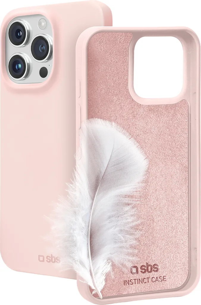 Coque iPhone 15 Pro SBS Instinct Rose - Protection TEINSTIP1561PP Chic