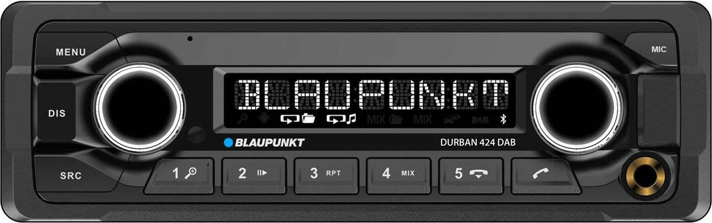Blaupunkt Durban 424 DAB | Heavy Duty | 24 V | DAB+/FM | Bluetooth | 1-DIN Autoradio
