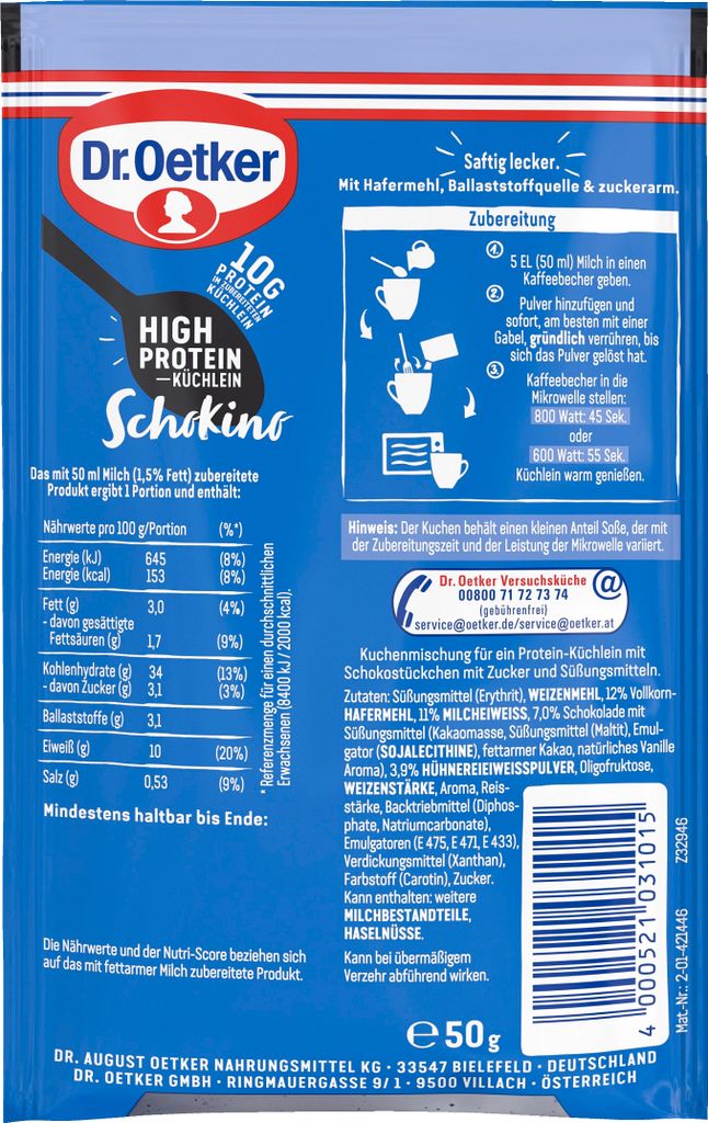 Dr. Oetker High Protein Küchlein Schokino | Kaufland.de