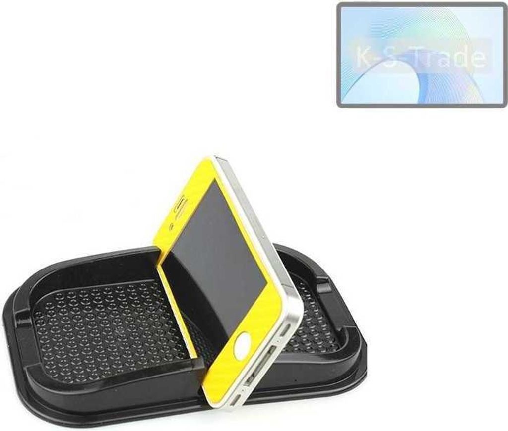 K-S-Trade Auto Anti Rutsch Matte Smartphone-Halter kompatibel mit Honor Pad X9 Haft Pad Armaturenbrett Handy-Halterung Silikon