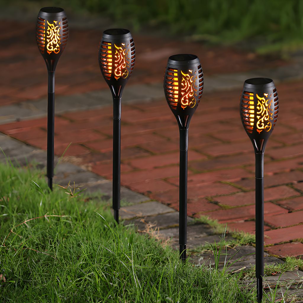 Solarleuchten Garten 8 Stück LED Solar Fackel Gartenfackeln Produktbild 10