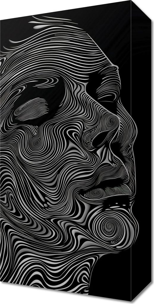 Bild 20x40cm Risse und Umrisse