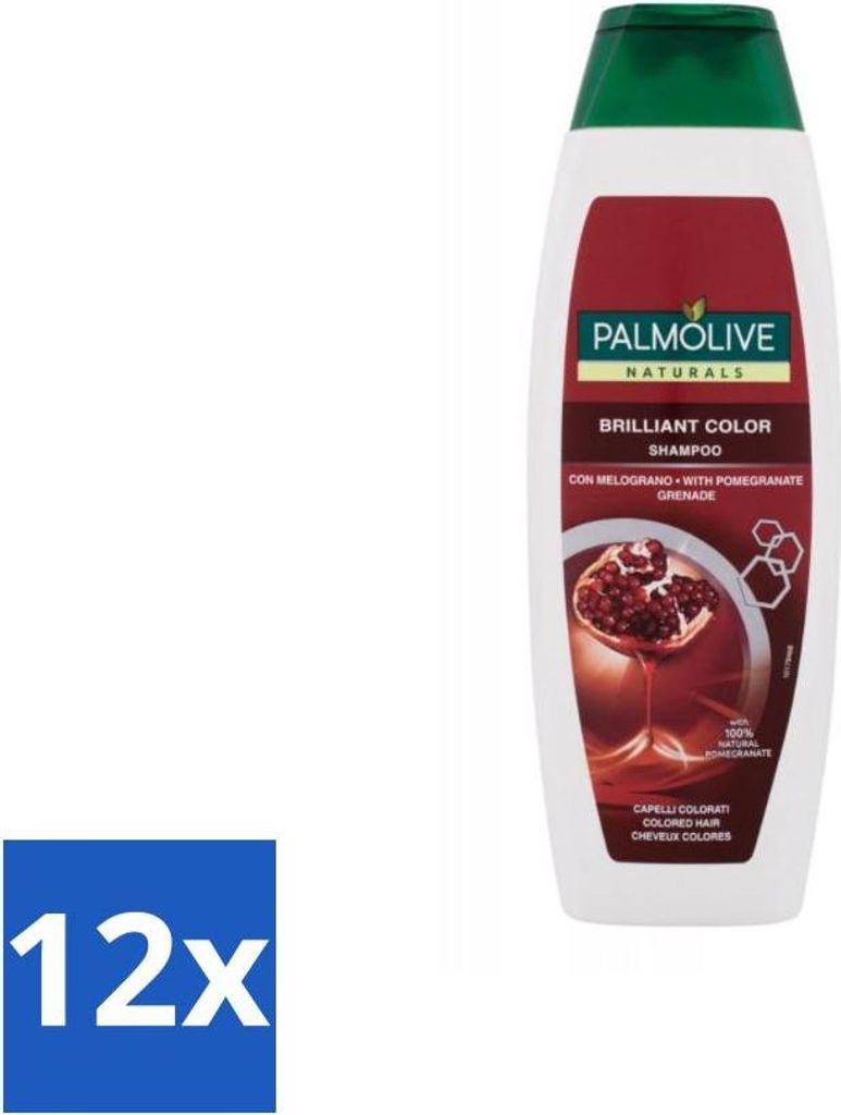 Palmolive Naturals - Shampoo - Brilliant Color - Für coloriertes Haar - 350 ml - Vorteilspack - 12 Stücke