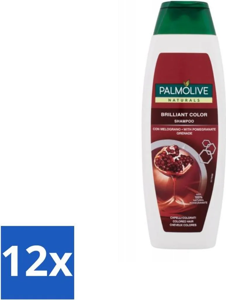Shampooing Palmolive Brilliant Color aux Extraits Naturels Lot de 12x350ml