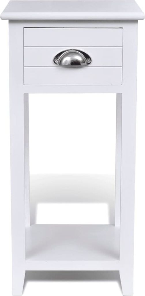 "im Sonderangebot"Nachttisch Elegantes Design - Beistelltisch - Nachtschrank - mit 1 Schublade Weiß DEMöbel 7754803