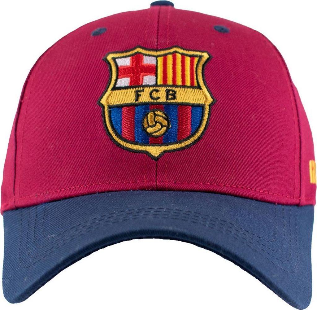 FC Barcelona - Baseball-Mütze für Herren/Damen Uni TA13805 (Einheitsgröße) (Rot/Marine)