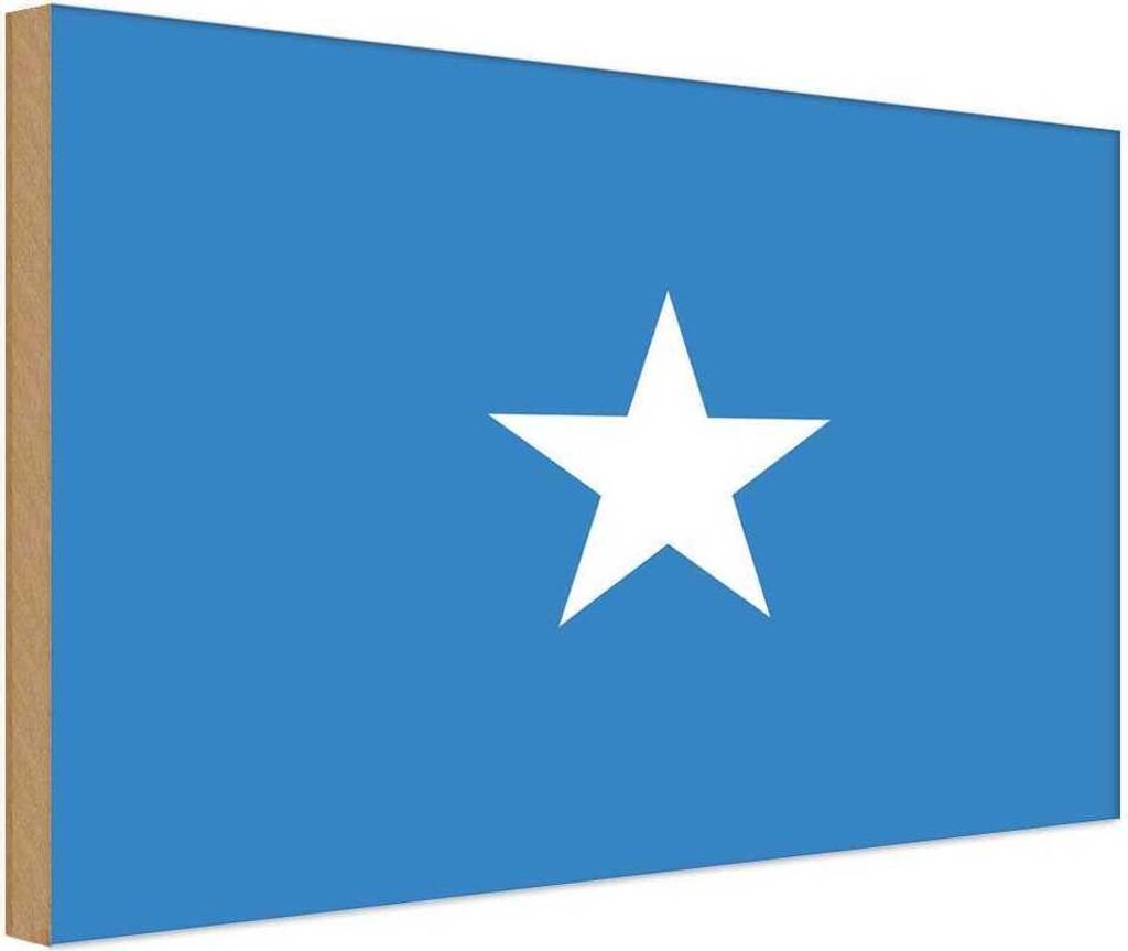 vianmo Holzschild 12x18 cm Somalias Somalia Flagge Fahne Wappen
