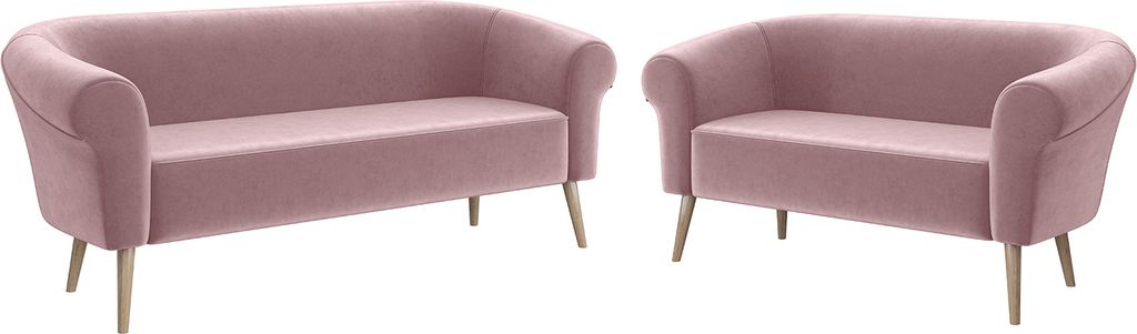 MEBLINI Mini Sofa Set 3-2 für Wohnzimmer - Mini Lounge für fünf Personen - Küchensofa - Sofa Klein - Sitzgarnitur - Polstergarnitur - Sofagarni...