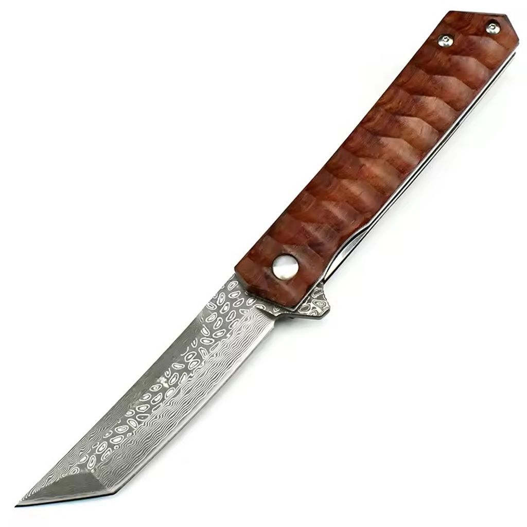 XTL Couteau d'extérieur en acier Damas - Test et Avis