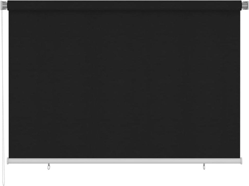 Tenda a Rullo per Esterni 220x140 cm Nera Immagine del prodotto 