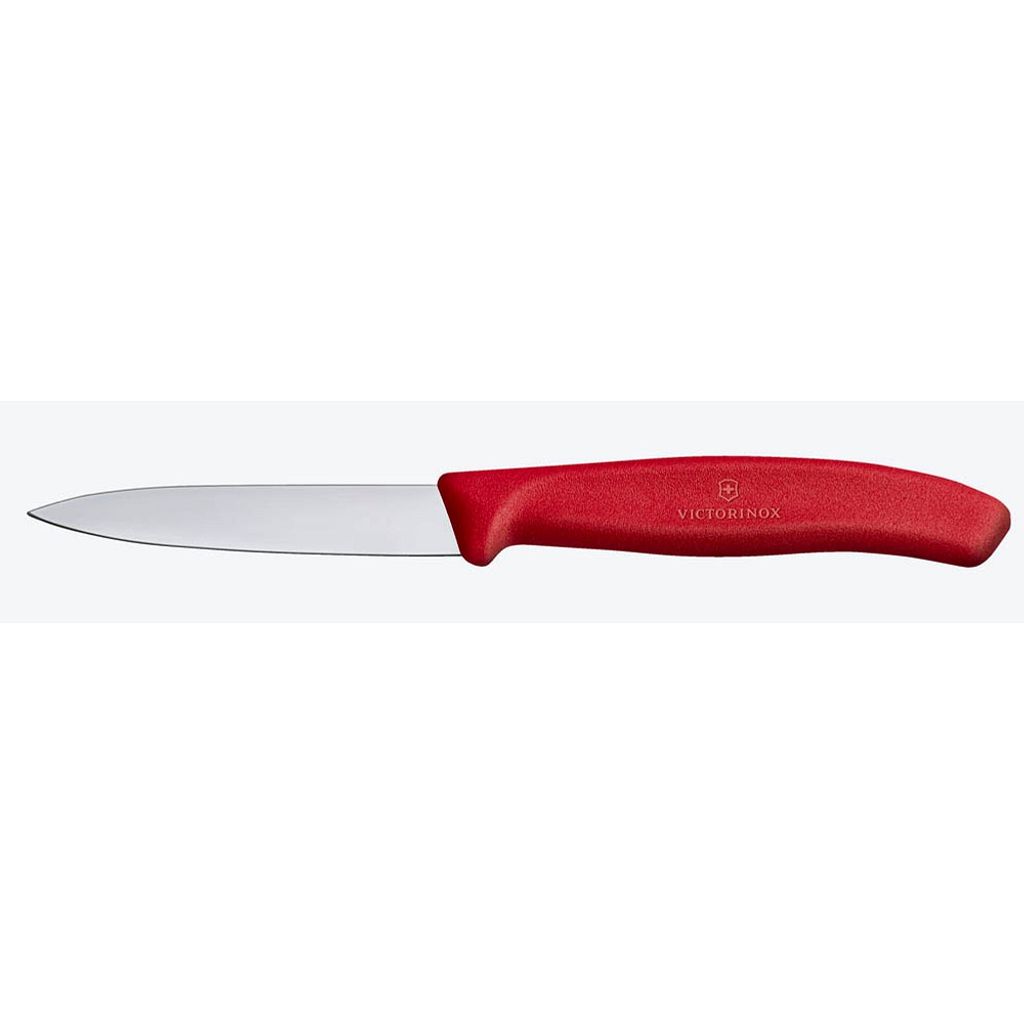 VICTORINOX Gemüsemesser spitz, Klingenlänge: 80 mm, rot Immagine del prodotto 
